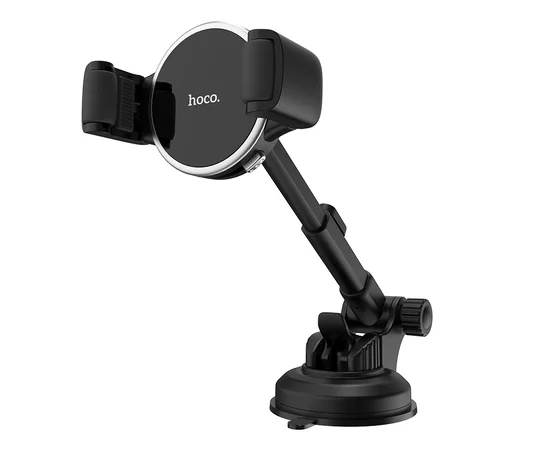 Автодержатель Hoco S12 Lite Черно - стальной