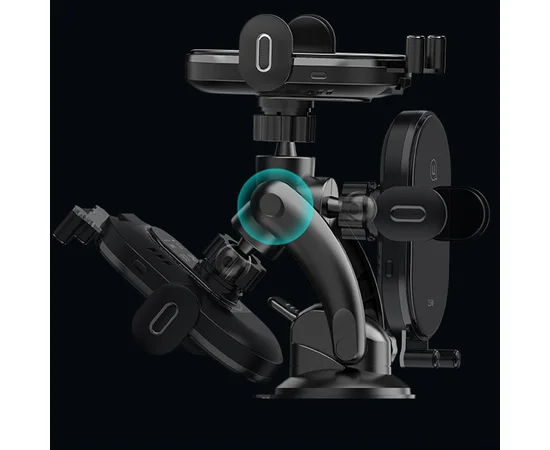 Автодержатель с БЗУ Usams US-CD131 Automatic Coil Induction 15W Черный