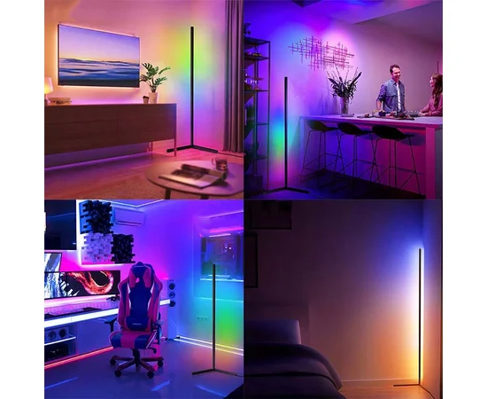 Напольная угловая LED лампа RGB Magic 1 Bluetooth USB with app Black