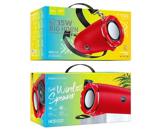 Bluetooth Колонка Hoco HC5 Cool Enjoy Red