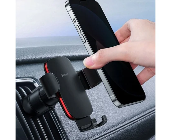 Автодержатель Baseus Metal Age 2 Gravity Car Mount (Air Outlet Version) (SUJS000013) Dark Grey