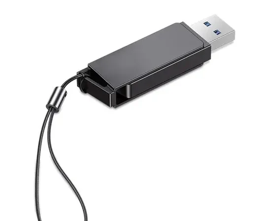 Флеш накопитель USAMS US-ZB195 USB3.0 Rotatable High Speed Flash Drive 32 Gb Iron-grey