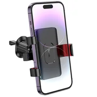 Автотримач Hoco H21 Dragon автоматичний clamp (air outlet) Red and black