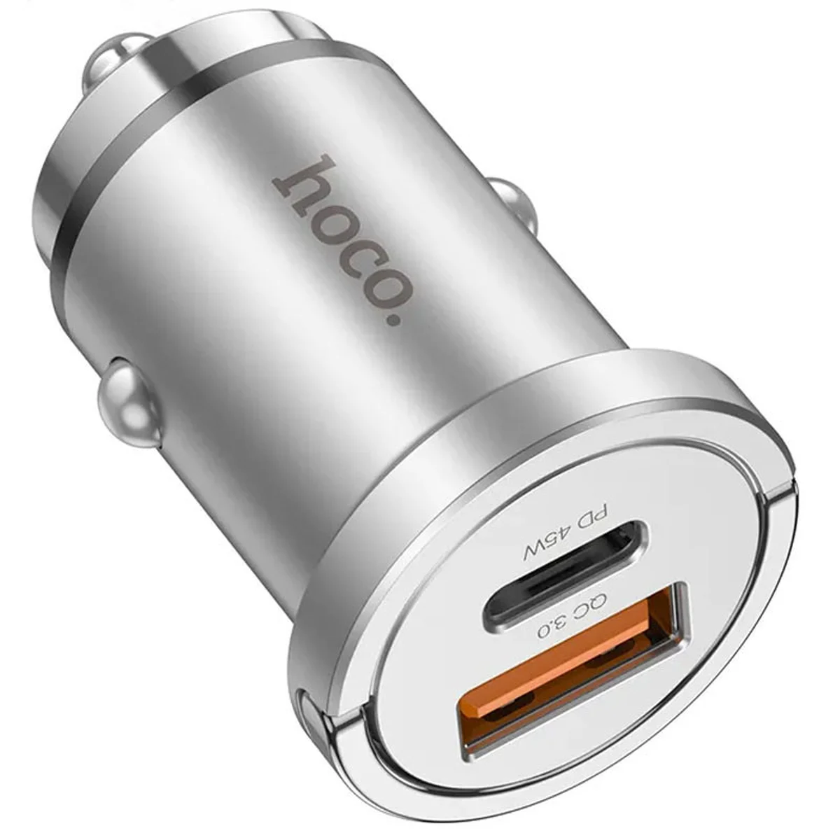 АЗУ Hoco NZ10 Handy PD45W+QC3.0 + Type-C to Type-C Silver