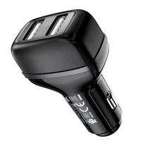 АЗП Hoco Z36 (2USB / 2.4A) Чорний