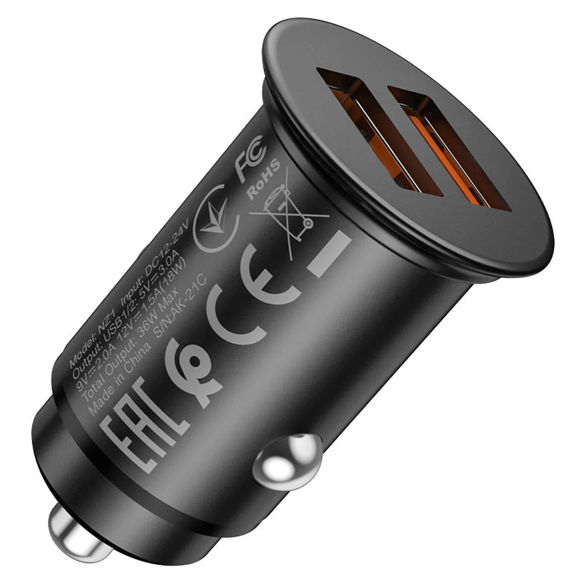 АЗУ Hoco NZ1 PD36W+QC3.0 (2USB/3.0A) Чорний