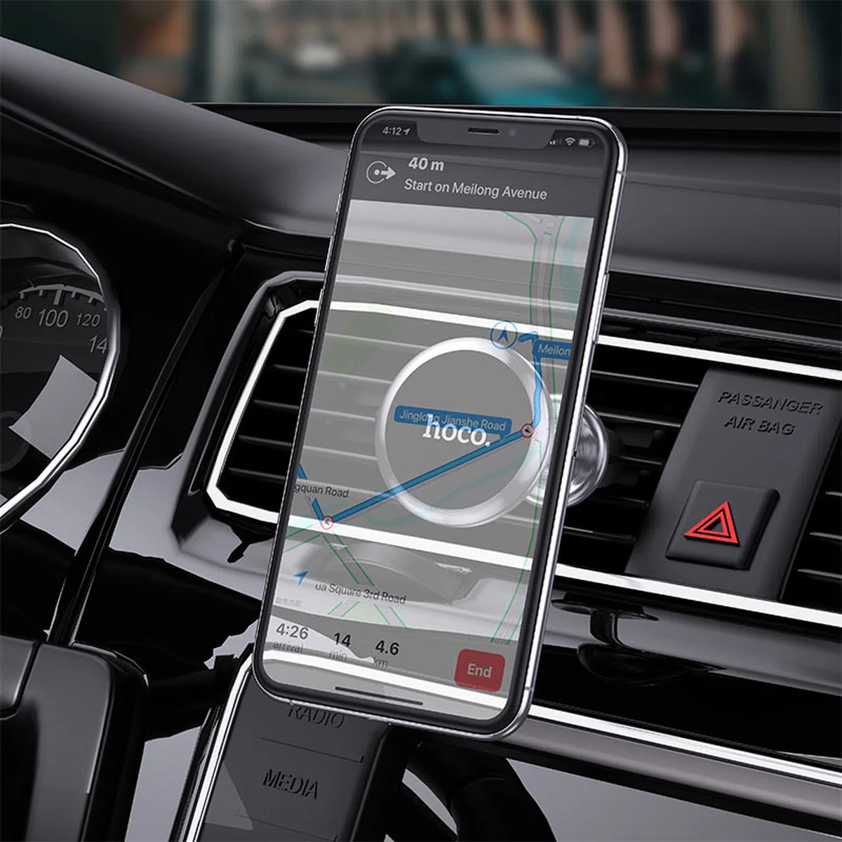 Автодержатель Hoco CA69 магнітний Чорний