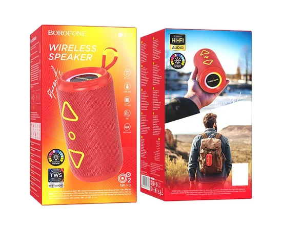 Bluetooth Колонка Borofone BR37 Noble sports Red