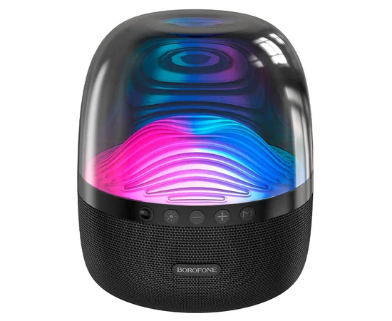 Bluetooth Колонка Borofone BP8 Glazed colorful luminous Черный