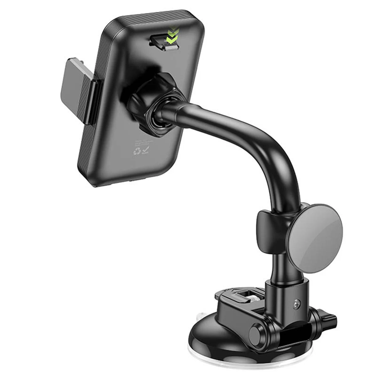 Автодержатель Hoco H27 Rock push-type (center console) Black / Gray