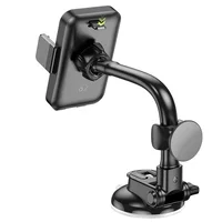 Автодержатель Hoco H27 Rock push-type (center console) Black / Gray