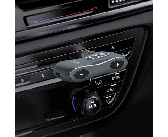Bluetooth аудио ресивер Hoco E73 Tour Car Metal gray