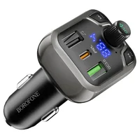 АЗУ FM модулятор Borofone BC38 Flash Energy PD20W+QC3.0 Черный