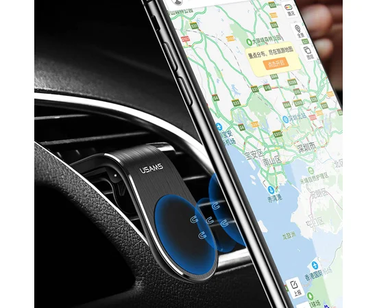 Автодержатель Usams US-ZJ046 Clip (Air Vent) Черный