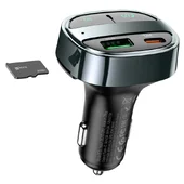 АЗУ FM модулятор HOCO E70 PD30W+QC3.0 Черный