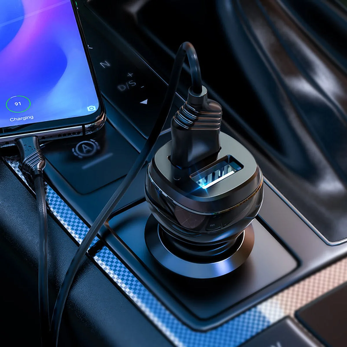 АЗУ Hoco Z40 (2USB 2.4A) + Type-C Чорний