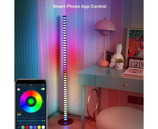 Підлогова кутова LED лампа RGB Magic 2 Bluetooth USB with app Black