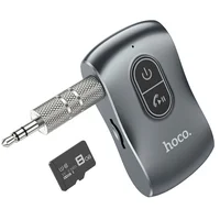 Bluetooth аудио ресивер Hoco E73 Tour Car Metal gray