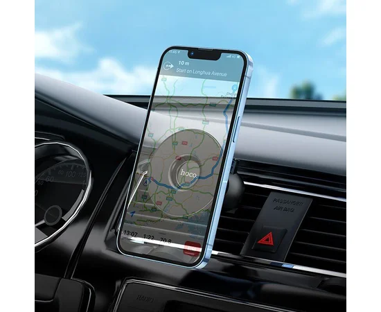 Автодержатель Hoco CA112 Excelle air outlet ring magnetic Black