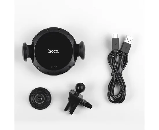 Автодержатель Hoco CA35 Lite с автозахватом Черный