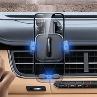 Автодержатель Usams US-ZJ072 Car Center Console Retractable Transparent Holder Black