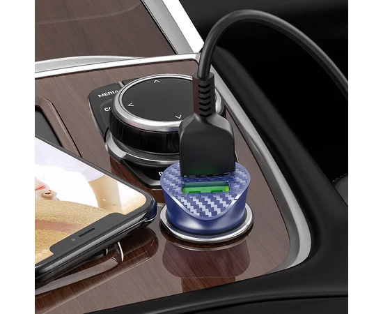 АЗУ Hoco Z39 QC3.0 (2USB) + MicroUSB Синий