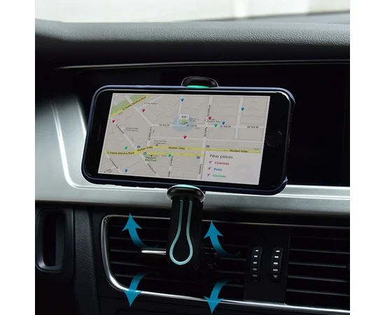 Автодержатель USAMS US-ZJ012 Черный / Бирюзовый