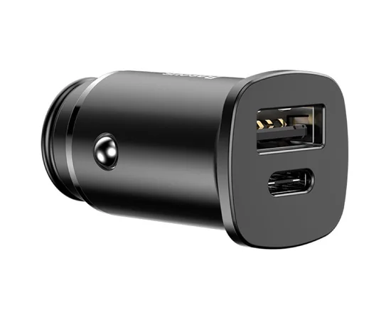 АЗУ Baseus Square Metal PD 3.0 QC 4.0+ 30W USB + Type-C Черный