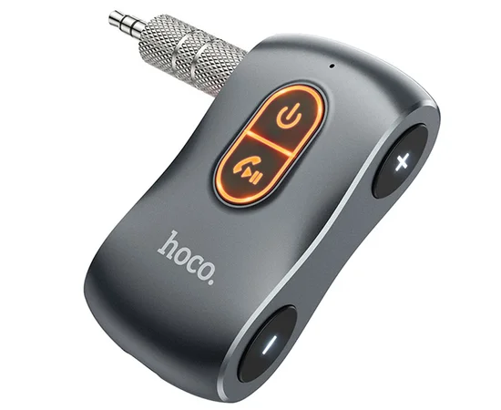 Bluetooth аудио ресивер Hoco E73 Tour Car Metal gray