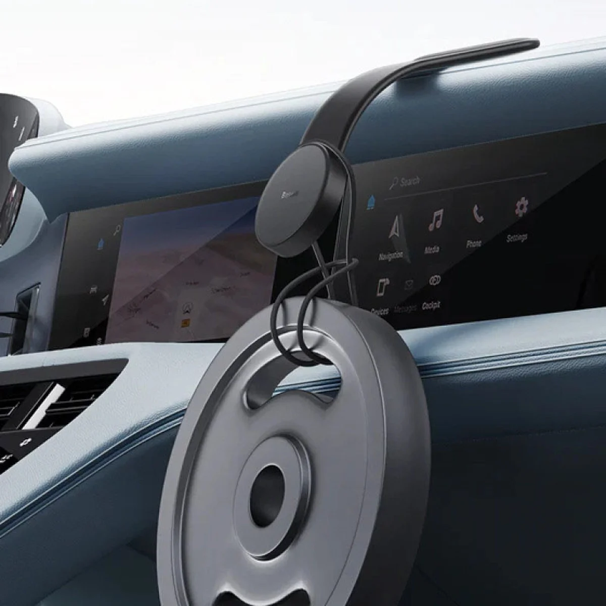 Автоутримувач Baseus C02 Magnetic Phone Holder Cluster (SUCC000201) Black