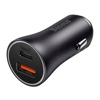 АЗУ Baseus Golden Contactor Max Dual USB+Type-C 60W (CGJP0001) Темно-серый