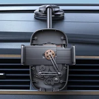 Автоутримувач Usams US-ZJ065 Car Center Console Retractable Phone Holder (Adjustable Gooseneck) Black