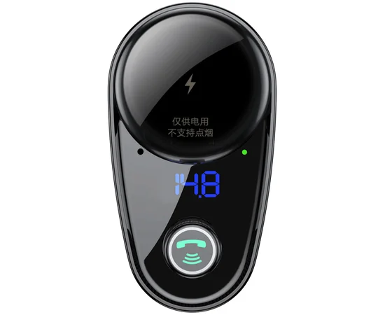 АЗУ Baseus Bluetooth FM Launcher Locomotive 3.4A 2USB Черный