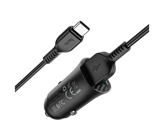 АЗУ Hoco Z39 QC3.0 (2USB) + Type-C Черный