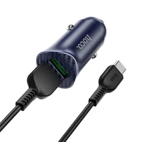 АЗП Hoco Z39 QC3.0 (2USB) + Type-C Синій