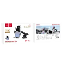 Автодержатель с БЗУ Hoco S14 Стальной