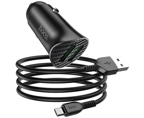АЗУ Hoco Z39 QC3.0 (2USB) + MicroUSB Черный