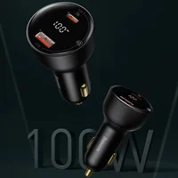 АЗУ Baseus Superme Digital Display PPS 100W USB+Type-C (CCZX-01) Черный