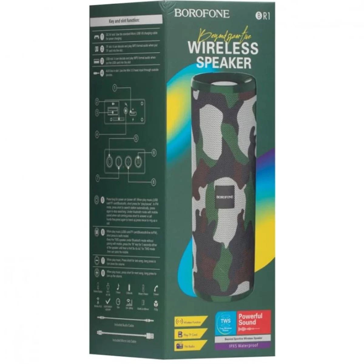 Bluetooth Колонка Borofone BR1 Army