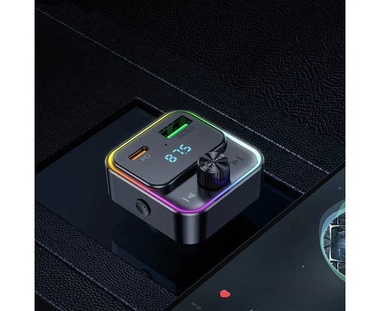 АЗУ FM модулятор Hoco E81 Fantasy PD30W+QC3.0 Black