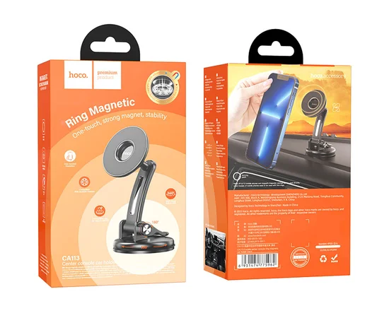 Автодержатель Hoco CA113 магнитный Black