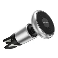 Автодержатель Borofone BH47 Cool move air outlet magnetic (extended version) Black / Silver