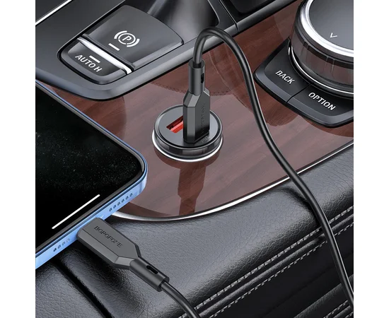 АЗУ Borofone BZ18A PD20W+QC3.0 + Type-C to Lightning Черный