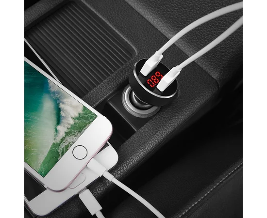 АЗУ Hoco Z26 High Praise 2.1A 2USB Черный