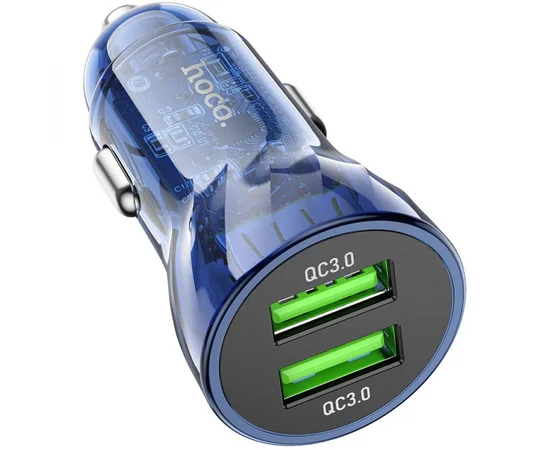 АЗУ Hoco Z47 Transparent Discovery Edition QC3.0 Transparent blue