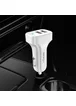 АЗУ USAMS US-CC087 C13 2.1A Dual USB Car Charger Белый