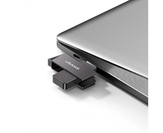 Флеш накопитель USAMS US-ZB197 USB3.0 Rotatable High Speed Flash Drive 128 Gb Iron-grey