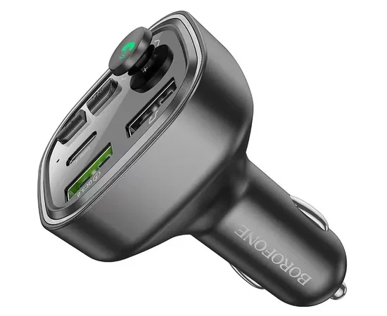 АЗУ FM модулятор Borofone BC48 Black