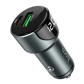АЗП Hoco Z42 PD 20W + QC3.0 (1USB / 3A) Сірий