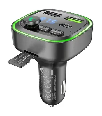 АЗУ FM модулятор Borofone BC48 Black